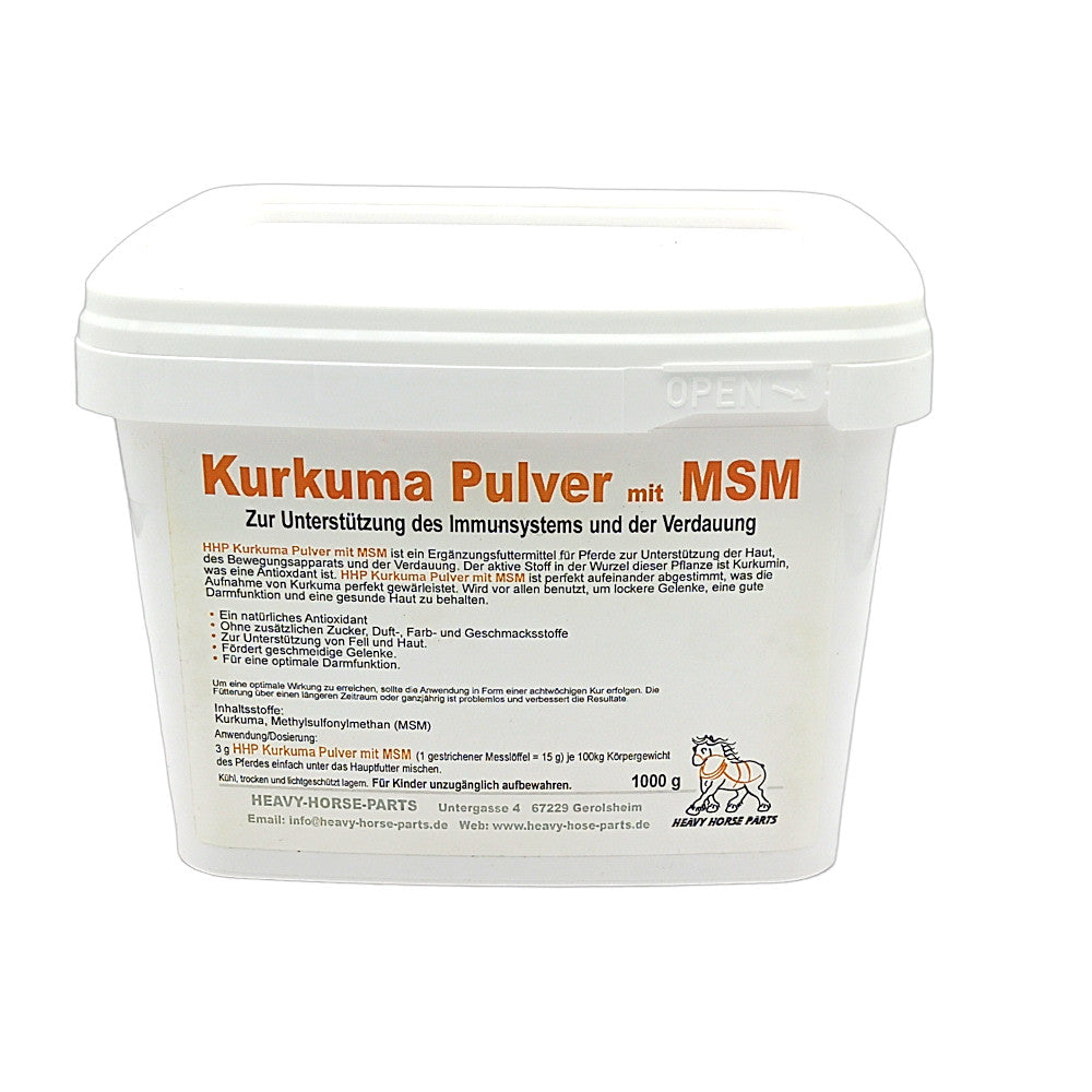 kurkuma pulver aufbewahren Kurkuma Pulver mit MSM – Heavy Horse Parts