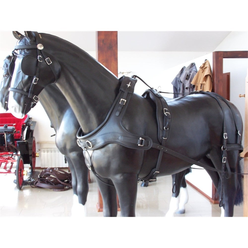 Marathonkumtgeschirr aus Biothane Kaltblut  extra Stark