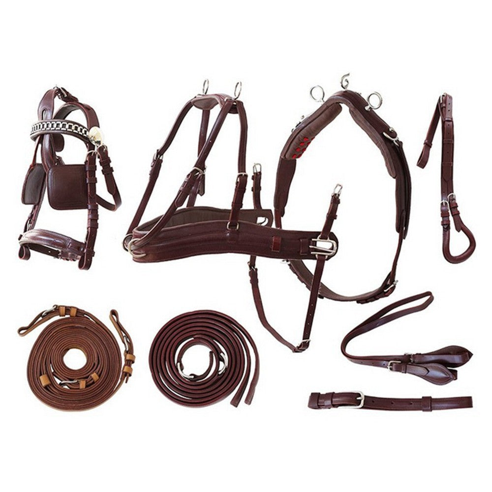 Zweispännergeschirr mit geschwungenem Brustblatt