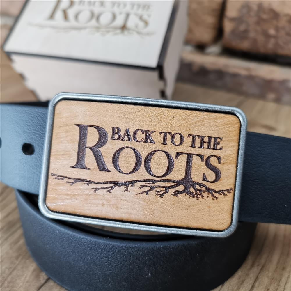 Gürtel "Back to the Roots" mit Echtleder Inlay