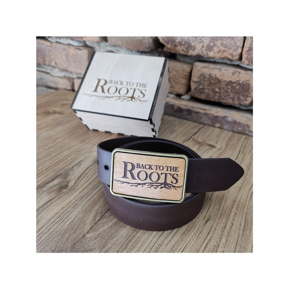 Gürtel "Back to the Roots" mit Echtleder Inlay