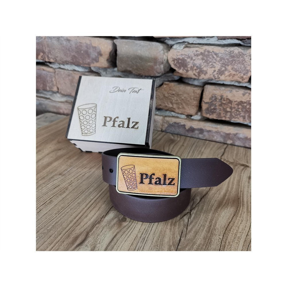 Gürtel "Pfalz" mit Echtleder Inlay