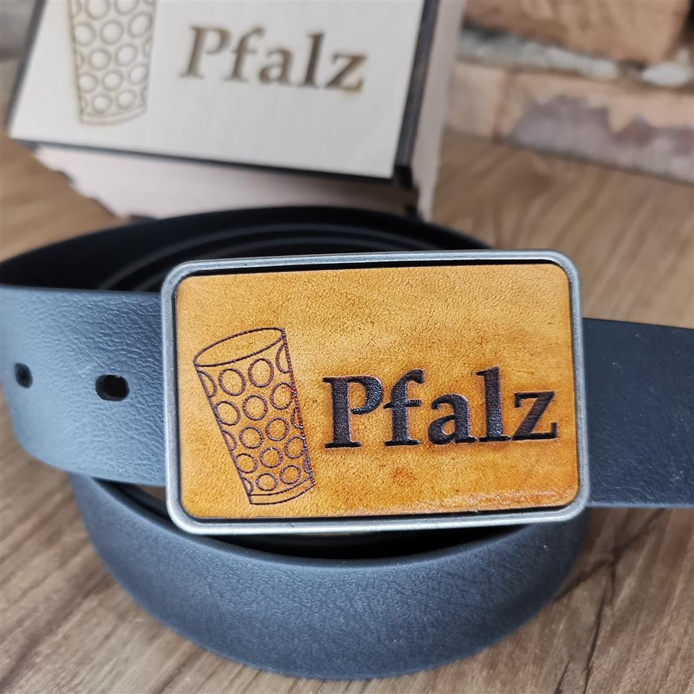 Gürtel "Pfalz" mit Echtleder Inlay