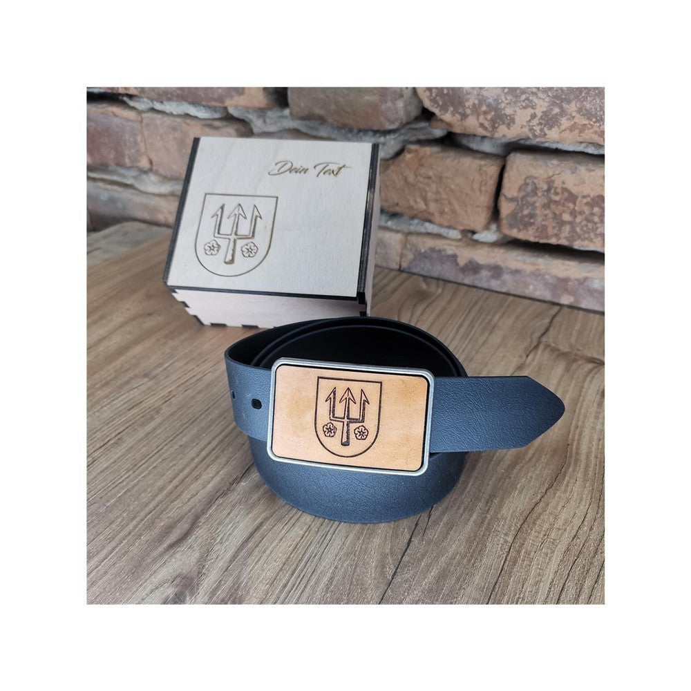 Gürtel "Feuerwehr" mit Echtleder Inlay