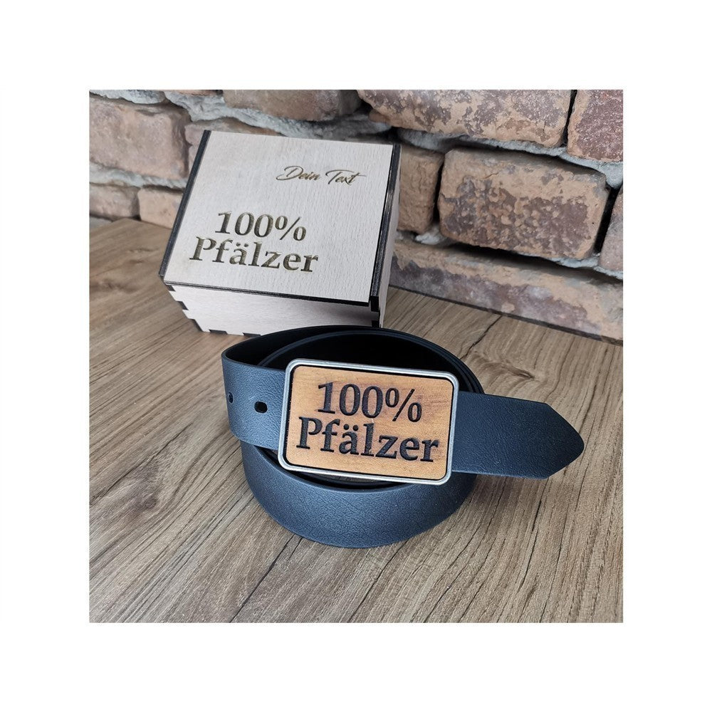 Gürtel "100% Pfälzer" mit Echtleder Inlay