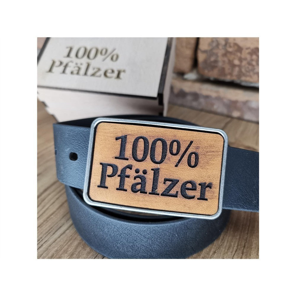 Gürtel "100% Pfälzer" mit Echtleder Inlay
