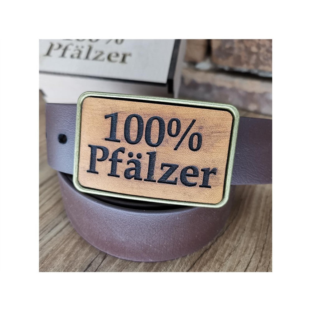 Gürtel "100% Pfälzer" mit Echtleder Inlay