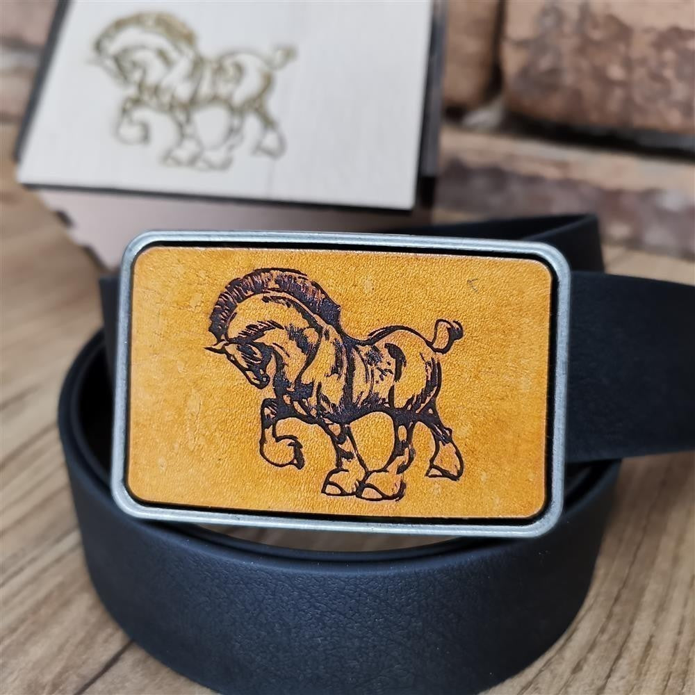 Gürtel "Kaltblut Edel" mit Echtleder Inlay