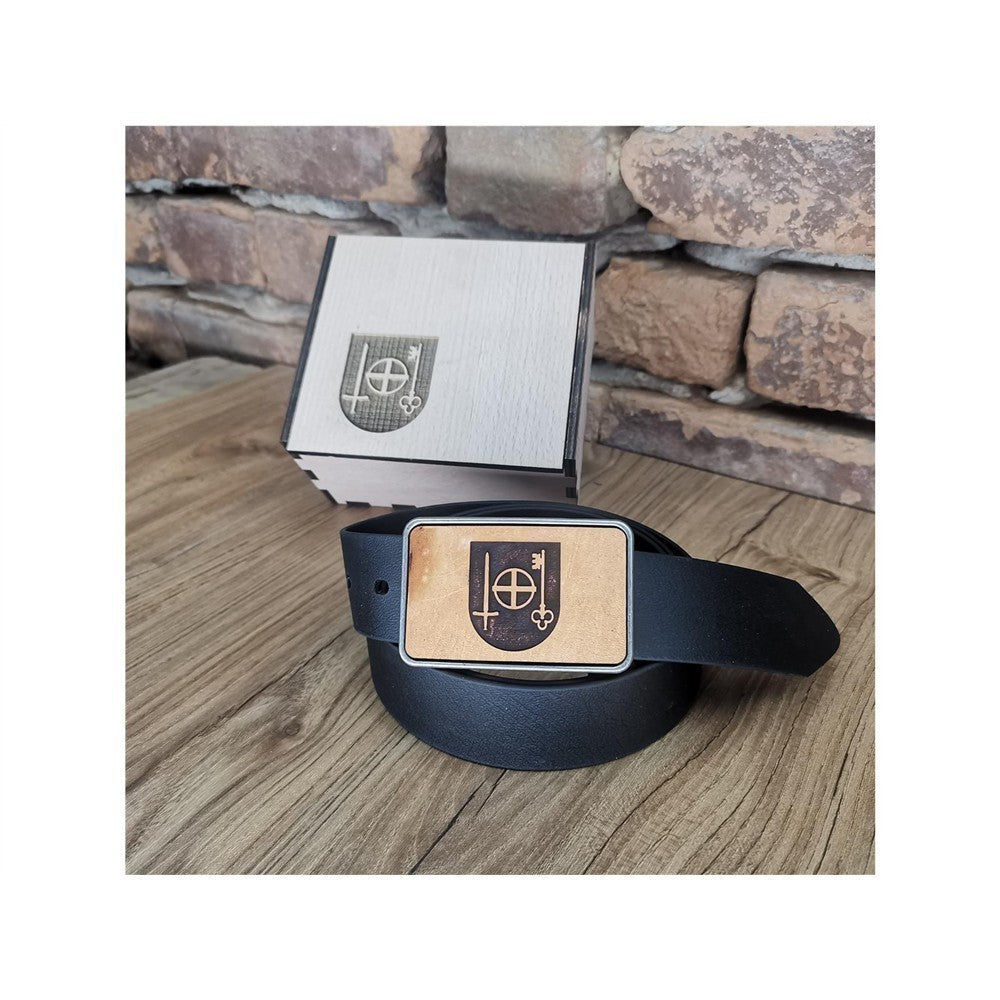 Gürtel "Beindersheim" mit Echtleder Inlay