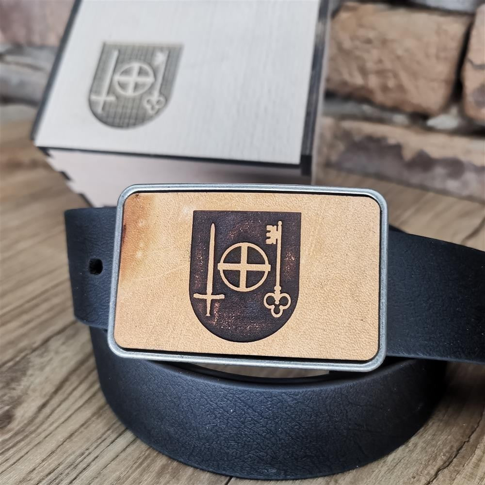 Gürtel "Beindersheim" mit Echtleder Inlay