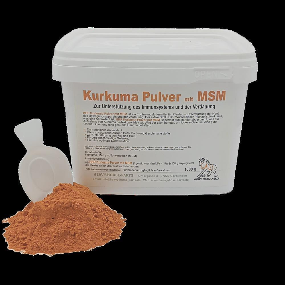 Kurkuma Pulver mit MSM – Heavy Horse Parts