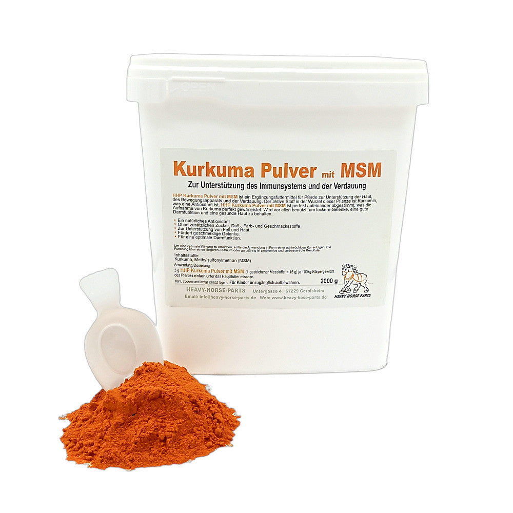 aufbewahrung kurkuma Kurkuma Pulver mit MSM – Heavy Horse Parts